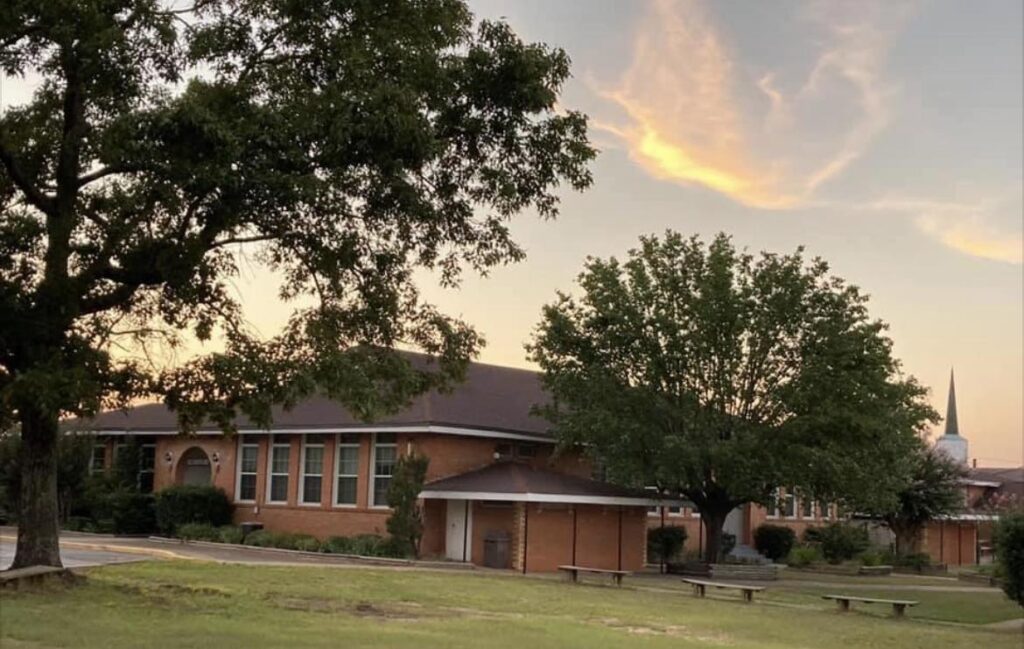 Magnolia in front of Christian Heritage School Tyler Texas